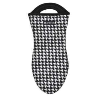 Rękawica kuchenna biało-czarna neoprenowa